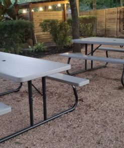 Lifetime 22119 Folding Picnic Table, 6 Feet, Putty 51 81ZMYBJE9lL