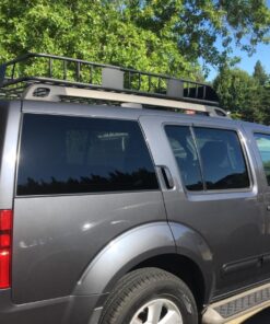 CURT 18115 Universal 42 x 37-Inch Black Steel Roof Rack Rooftop Cargo Carrier 71 81ZOQjkAP2L