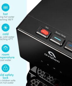 Avalon Bottom Loading Water Cooler Water Dispenser with BioGuard- 3 Temperature Settings - Hot, Cold & Room Water, Durable Stainless Steel Construction, Anti-Microbial Coating- UL Listed Bottled 23 81ZPrMbQAFL 2