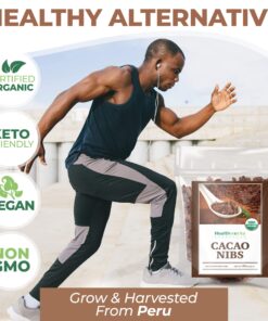 Healthworks Cacao Nibs Raw Organic (32 Ounces / 2 Pound) | Criollo Bean | Unsweetened Chocolate Substitute | Certified Organic | Keto, Vegan & Non-GMO | Antioxidant 32 oz/2 Pound 10 81ZPx0lH5fL
