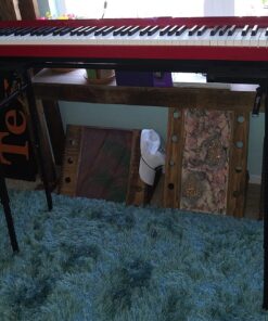 Gator Frameworks Keyboard and Audio Utility Table with Multi Point Adjustability and Built in Leveling Bubble; Min/Max Height - 26"/44" (GFW-UTILITY-TBL), Black 33 81ZQJn RbL