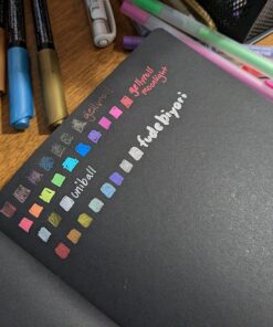 Pentalic Traveler Midnight Sketch Black Paper Journal, 160 Pages, Black (6" x 8") 6-inch x 8-inch, Black 31 81ZRNDnKoSL