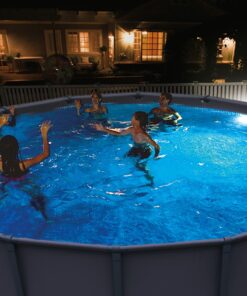 Intex Underwater LED Magnetic Above Ground Wall Pool Light with Magnetic Transmitter and 4 Different Color Options, Multicolor/White Wall Light 29 81ZRhj72iIL