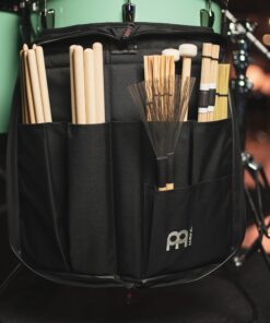 Meinl Percussion Drum Stick Bag with Extra Outside Pocket and Floor Tom Hooks – for Mallets, Brushes and Accessories, Black, Standard (MSB-1) Regular 33 81ZSYtcpMBL