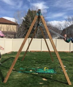 Eastern Jungle Gym Easy 1-2-3 A-Frame 2 Brackets for Swing Set with All Mounting Hardware, Green 2 A-Frame Swing Set Brackets 35 81ZT4BnSxL