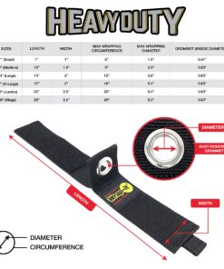 Heavy-Duty Wrap-It Storage Straps (Assorted 6 Pack) - Extension Cord Holder, Stocking Stuffers for Men, RV Accessories, Workshop and Garage Organizers and Storage Assorted 6-Pack Black 40 81ZUL iQ8L