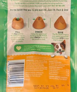 GREENIES PILL POCKETS for Dogs Tablet Size Natural Soft Dog Treats, Chicken Flavor, 3.2 oz. Pack (30 Treats) 3.2 Ounce (Pack of 1) 42 81ZUdgm0SL