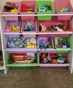 HoneyCanDo Kids Toy Storage Organizer With Bins, Pastel 42 81ZZ0zllY4L