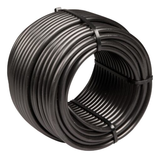 Rain Bird T22-100S Drip Irrigation 1/4" Blank Distribution Tubing, 100' Roll, Black