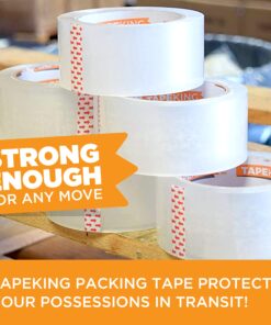 Tape King Clear Packing Tape - 60 Yards Per Roll (6 Refill Rolls) - 2 Inch Wide Stronger 2.7mil, Heavy Duty Sealing Adhesive Industrial Depot Tapes for Moving Packaging Shipping, Office & Storage 6 Rolls / 2" Wide 23 81Za2bgNl2S