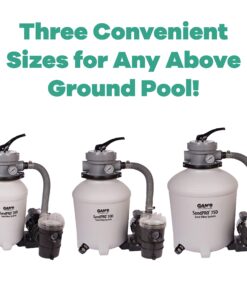 GAME SandPRO 50D Series, Complete 0.5HP Replacement Pool Sand Filter Unit, Designed for Intex & Bestway Pools, High-Performance Above-Ground Pool Vacuum, Energy Efficient, Easy to Operate 12 81Za4qpp1FL