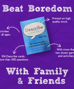 Describe Cards - Deck One Conversation Cards, Over Two Dozen Games and Social Emotional Learning Activities for Families, Therapy, School and More. Includes More Than 300+ Questions. 9 81ZawoeUvwL