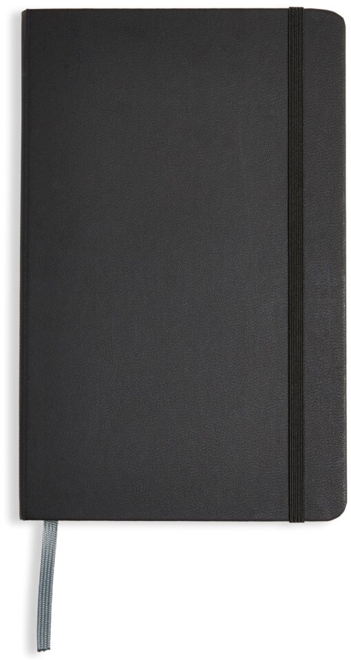 Amazon Basics Classic Grid Notebook, Graph Ruled, 240 Pages, Black, Hardcover, 5 x 8.25-Inch