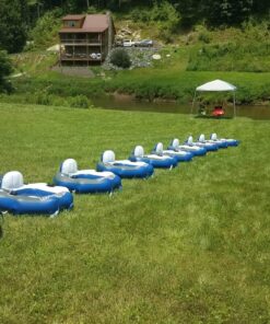 Intex River Run Connect 18 Gauge Vinyl Lounge Inflatable Floating Water Pool Tubes with 2 Cup Holders and Handles for Adults (4 Pack) 42 81ZcHsuSsCL