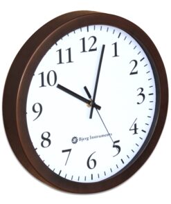 Alternative view of Bjerg Instruments Modern 12" Steel Enclosure Silent Wall Clock with Non Ticking Movement (Bronze) Bronze