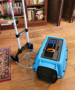 Magna Cart Personal 150 Pound Capacity Aluminum Folding Hand Truck with Telescopic Handle and Foldable Wheels for Industrial, Black and Red Black/Red 50 81ZchDkgHxL