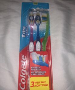 Colgate Extra Clean Full Head Toothbrush, Medium - 3 Count (Pack of 1) 19 81ZcjW7378L