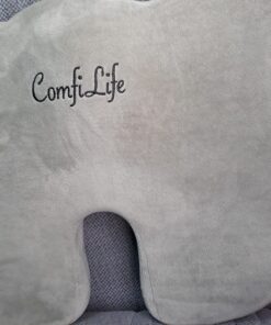 ComfiLife Premium Comfort Seat Cushion - Non-Slip Orthopedic 100% Memory Foam Coccyx Cushion for Tailbone Pain - Cushion for Office Chair Car Seat - Back Pain & Sciatica Relief (Gray) Gray 53 81ZgQYPhYlL 1