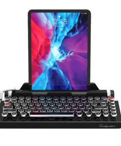 QWERKYTOYS Qwerkywriter S Typewriter Inspired Retro Mechanical Wired & Wireless Keyboard with Tablet Stand 23 81ZhZV EmZL 3
