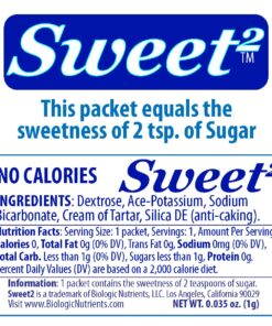 Alternative view of Sweet2™ is the best tasting alternative sugar substitute you will ever use. Zero Calories, less than 1 gram of carbs, Perfect for Diabetics, Keto, Atkins, Whole-30 & Low Carb Diets. (150) 150
