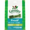 GREENIES TEENIE Natural Dog Dental Care Chews Oral Health Dog Treats Fresh Flavor, 12 oz. Pack (43 Treats) Mint Fresh 43 Count (Pack of 1) 54 81ZkMcd4bWL