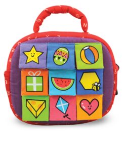 Melissa & Doug K's Kids Take-Along Shape Sorter Baby Toy With 2-Sided Activity Bag and 9 Textured Shape Blocks - Sensory / Travel /Toys For Toddlers And Infants 35 81ZkS yYeIL