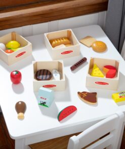 Melissa & Doug Food Groups - 21 Wooden Pieces and 4 Crates, Multi - Play Food Sets For Kids Kitchen, Pretend Food, Toy Food For Toddlers And Kids Ages 3+ 35 81Zko7SHleL