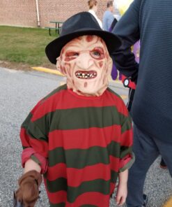 A Nightmare On Elm Street Freddy Krueger Costume Deluxe Overhead Mask One Size Red 17 81Zky2aOBeL