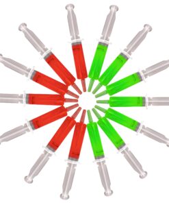 Alternative view of 50 Jello Shot Syringes with (55 Syringe Shots RECIPE'S eBOOK), Creates an Instant Fun Party! Large 1.5-2oz with caps