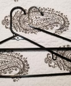 Jeronic Pant Hangers, 20 Pack Steel, Black, 20 Count 71 81ZmuvgltOL