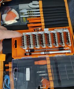 GANGZHIBAO 90pcs Electronics Repair Tool Kit Professional, Precision Screwdriver Set Magnetic for Fix Open Pry Cell Phone, Apple iPhone, Computer, PC, Laptop, Tablet, iPad, Mac book with Portable Bag 43 81ZnHu3W6IL