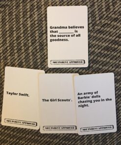 Not Parent Approved - The Hilarious Family Game Night Card Game for Kids, Teens & Tweens, The Perfect Funny Christmas & Birthday Gift for Boys & Girls, Best Fun Family Games for Kids and Adults A. Original Game 36 81ZnTC E3eL