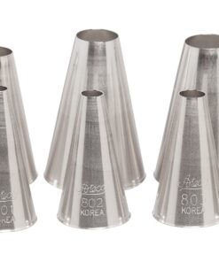 Ateco 810 - 10 Piece Plain Tube Set, Stainless Steel Pastry Tips, Sizes 0 - 9 #810 10 Pc Plain Tip Set Icing and Piping Tips 8 81ZoLkDtmCL