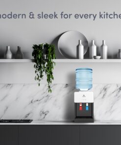 Avalon Premium Hot/Cold Top Loading Countertop Water Cooler Dispenser With Child Safety Lock. UL Listed- White countertop white 27 81ZpyEKU7L