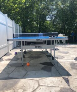 JOOLA NOVA - Outdoor Table Tennis Table with Waterproof Net Set - Quick Assembly - All Weather Aluminum Composite Outdoor Ping Pong Table - Tournament Quality - Indoor & Outdoor Compatible NOVA DX Outdoor 44 81ZqY VpwTL