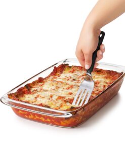 OXO Good Grips Stainless Steel Cut and Serve Turner, Black Stainless Steel Turner 29 81ZrafFCxKL