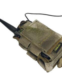 MOLLE Tactical Pouch Bag Radio Phone GPS Holster Holder BaoFeng Two-Way BF-F8HP UV-5R UV-82HP UV-5X3 UV-82C Garmin Retevis Motorola T460 T600 MR350R MH230R Midland Arcshell A-tacs AU 17 81Zrtv ZDtL