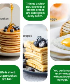 Crepe Maker - Cooks Crepes Bacon, Roti, Tortillas & Pancakes - Nonstick Cooktop - 8-inch Cook Area with On/Off Switch, Automatic Temperature Control & Cool-Touch Handle - Includes Whisk & Spatula 23 81ZsQJYkZPL