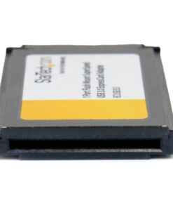 StarTech.com 1 Port Flush Mount ExpressCard SuperSpeed USB 3.0 Card Adapter with UASP Support - ExpressCard USB 3.0 Adapter (ECUSB3S11), Green 34-54mm 9 81Zszozy27L