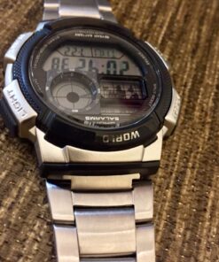 Casio Men's AE1000WD-1AVCF Silver-Tone Digital Watch 34 81ZuTVQcaTL