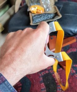 D&Q Slingshot High Velocity Catapult with 10 Pcs Flat Bands Powerful Professional Sling Shot with Aiming Points for Adult Shooting Fishing Hunting Competition 26 81ZvlwiclrL