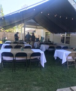 Gee Di Moda Rectangle Tablecloth - 60 x 102 Inch White Table Cloth for 6 Foot Rectangle Table - Heavy Duty Washable Fabric - for 6 Ft Buffet Table, Holiday Party, Dinner, Wedding & Baby Shower 60 x 102 inch Rectangle 38 81Zw8rj0 yL 3