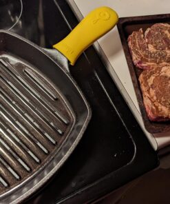 Lodge L8SGP3 Cast Iron Square Grill Pan, Pre-Seasoned, 10.5-inch 10.5 Inch 69 81Zy7hQWLfL