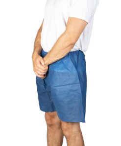 Dukal 360 Patient Exam Wear, Short, Non-Sterile, Unisize, Dark Blue (10 Bags of 5) (Pack of 50) 3 81ZyjyVt7TL