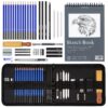 Lightwish Drawing Sketching Pencils, 36 Pcs Professional Art Pencils for Artists' Kids, Art Supplies &Graphite Charcoal Pencils, Sketchbook 36 Pcs-Zipper Case Zipper Case 3 81Zythwf0cL