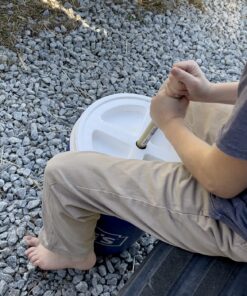 Gamma2 Seal Lid - Pet Food Storage Container Lids - Fits 3.5, 5, 6, & 7 Gallon Buckets, White, 4122E, Made in USA, Fits a 3.5 to 7 Gallon Bucket 42 81ZzN u5X9L