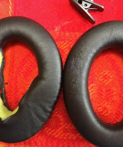 Synsen Replacement Ear Pads Cushion Compatible for Bose QuietComfort QC2,QuietComfort 15 QC15,QuietComfort QC25,QuietComfort 35 QC35,Bose AE2,AE2i,AE2w,SoundTrue, SoundLink (Around-Ear) Headphones BLACK 46 81a FspjhkL