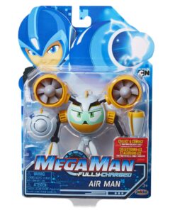 Mega Man Fully Charged – Air Man Articulated Action Figure with Air Man Buster Accessory (to swap onto The Mega Man Figure)! Based on The New Show! 15 81a0pLYJlZL
