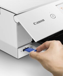 Canon TS8220 Wireless All in One Photo Printer with Scannier and Copier, Mobile Printing, White, Works with Alexa TS8220-Wireless Photo Printing 16 81a6P8Me2ZL