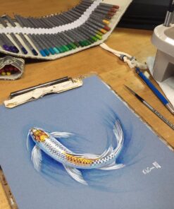 AIT Art Select Red Sable Detail Brush Set, 7 Pure Russian Sable Paint Brushes, Handmade in Germany for Crafting Exquisite Details Using Oil, Acrylic, or Watercolors 73 81a6YZNbF5L